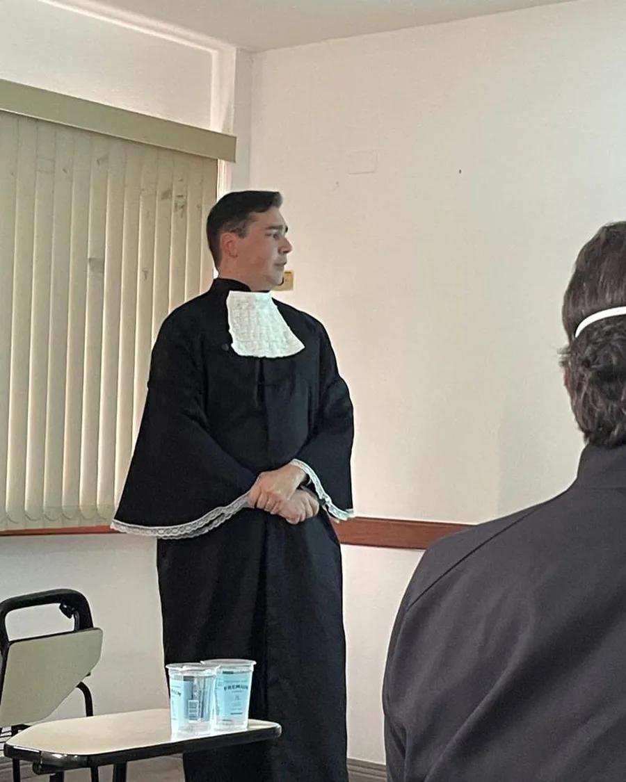 Dr. Lucas Miotto na defesa do mestrado